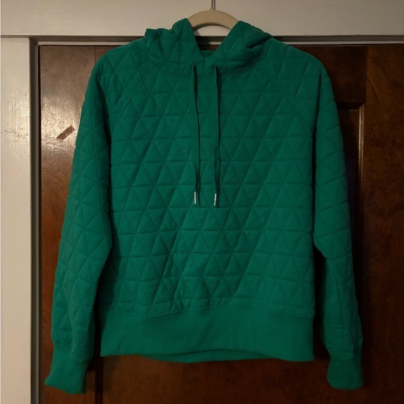 Evereve Lindsay Green Quilted Hoodie - Picture 6 of 11
